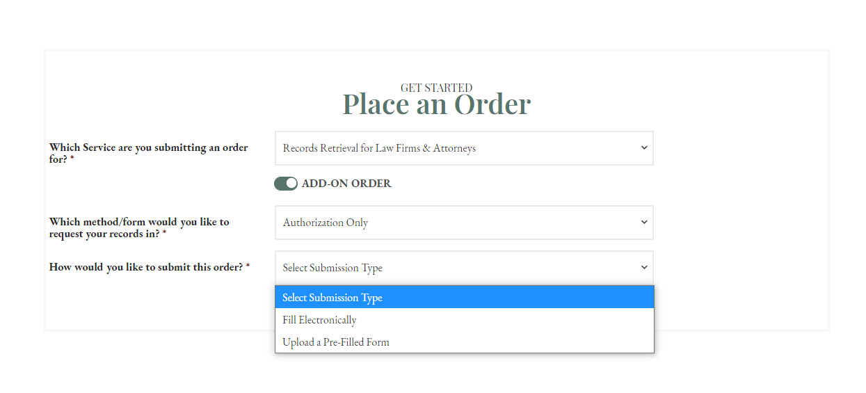 Place an Order -Legal Addon - Submission Type 2 CROPPED