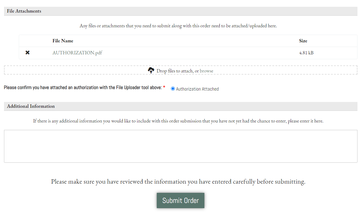 Place an Order -Legal – Auth 3 FILES AND ADDITIONAL INFO Place an Order -Legal - Auth 3 FILES AND ADDITIONAL INFO