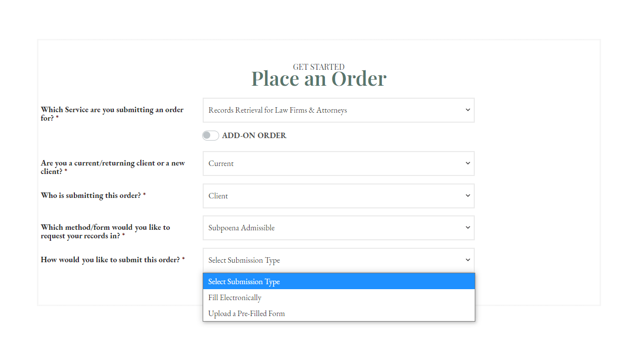 Place an Order – Legal – Submission Type CROPPED Place an Order - Legal - Submission Type CROPPED