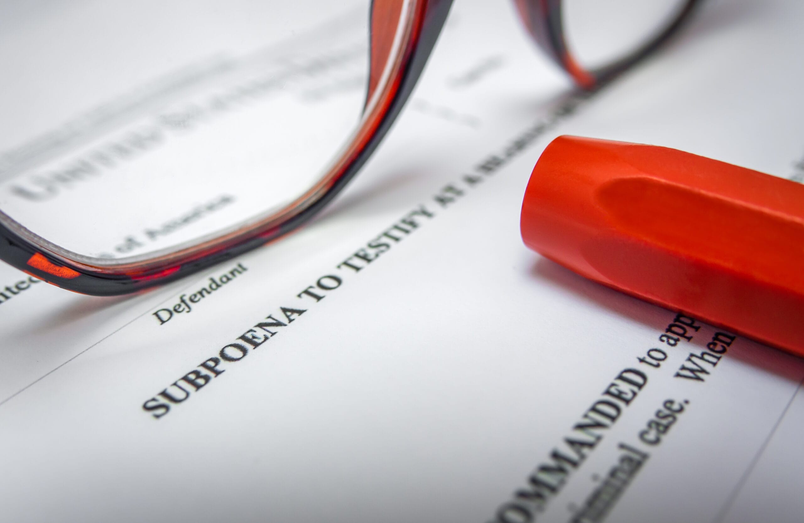 Subpoena Process Service for Litigation